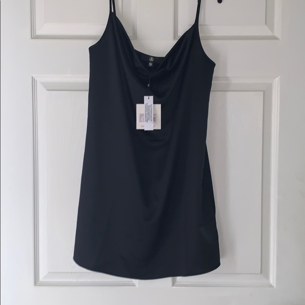 Missguided Satin Cowl Neck Mini Dress